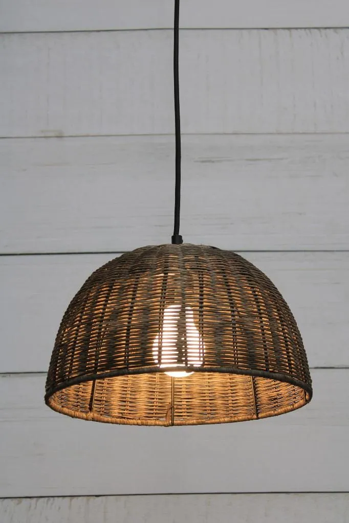 Avoca Rattan Dome Light