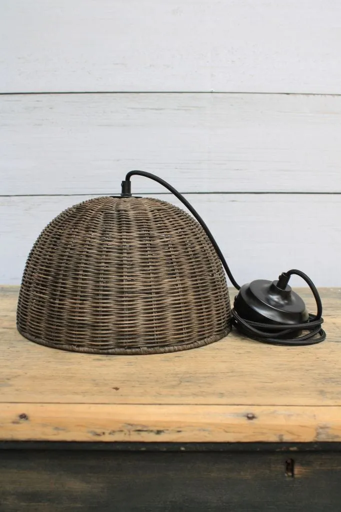 Avoca Rattan Dome Light