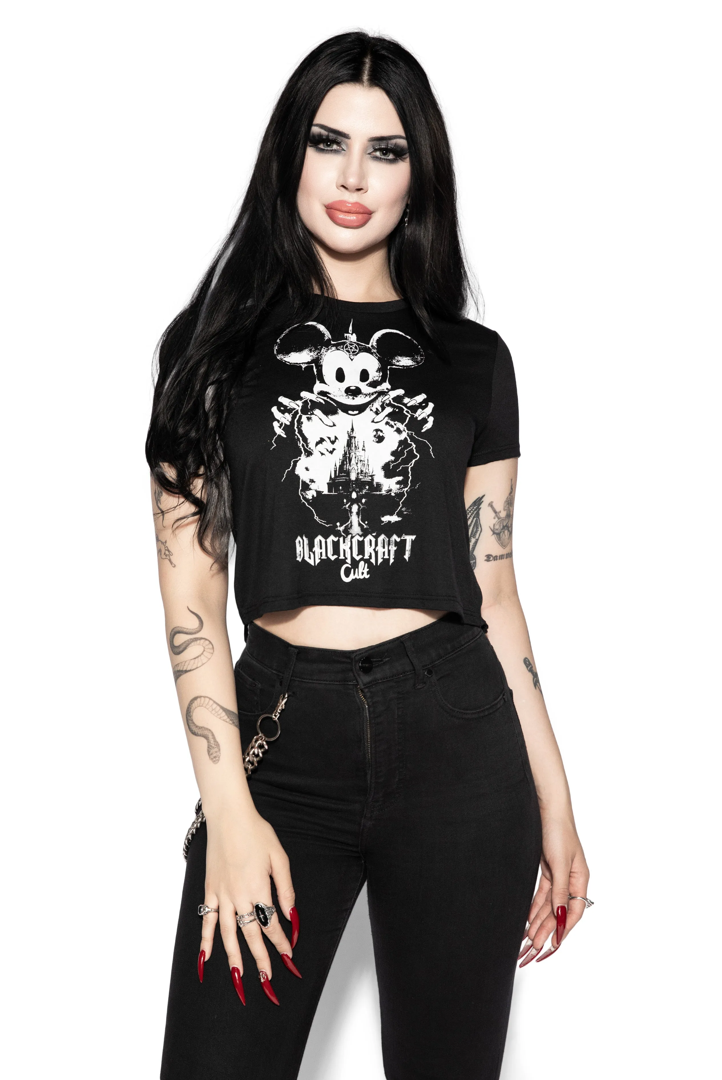 BCC Mouse - Flowy Crop Tee