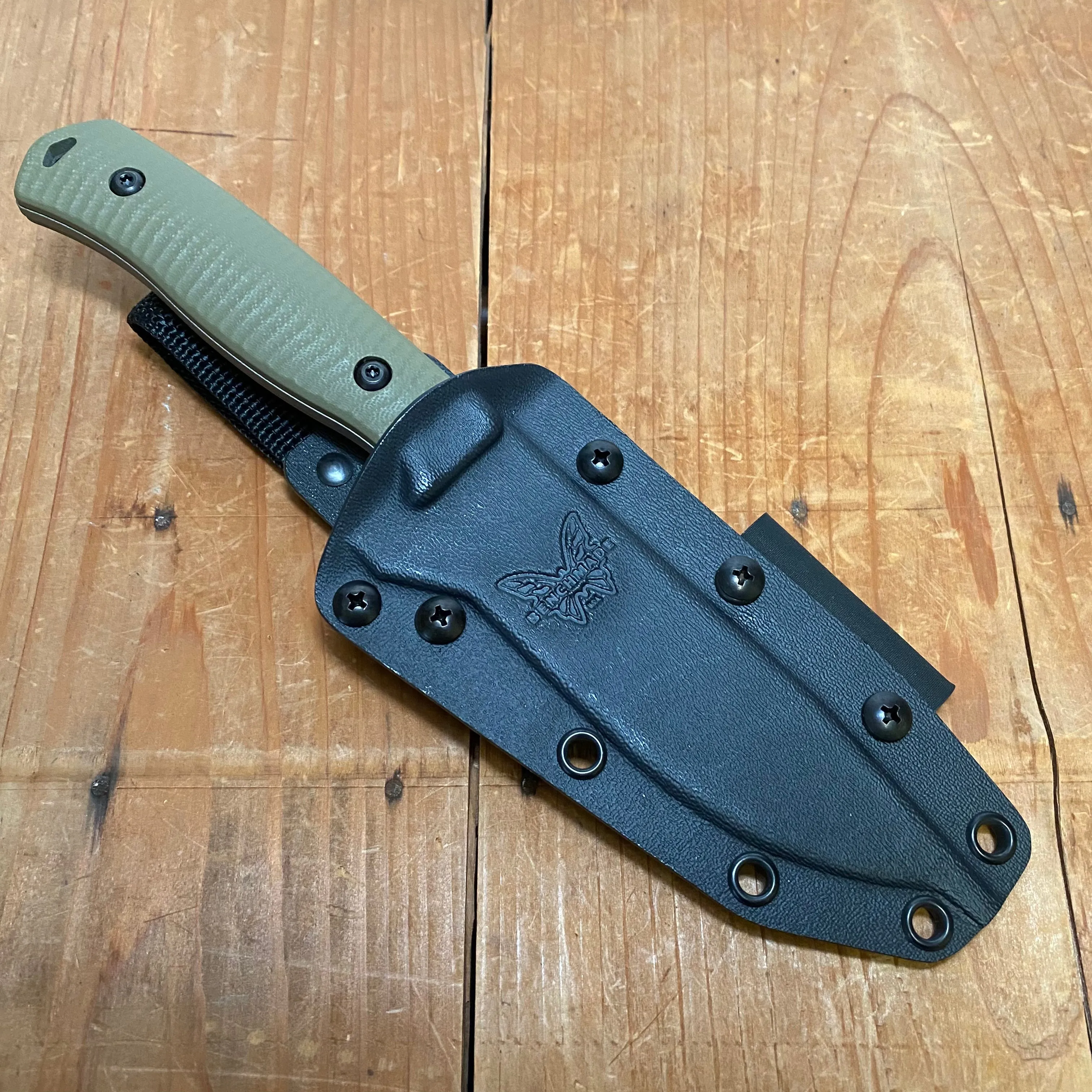 Benchmade 539GY Anonimus 5" Drop Point CPM-Cruwear Fixed Blade OD Green G10 Handle with Sheath