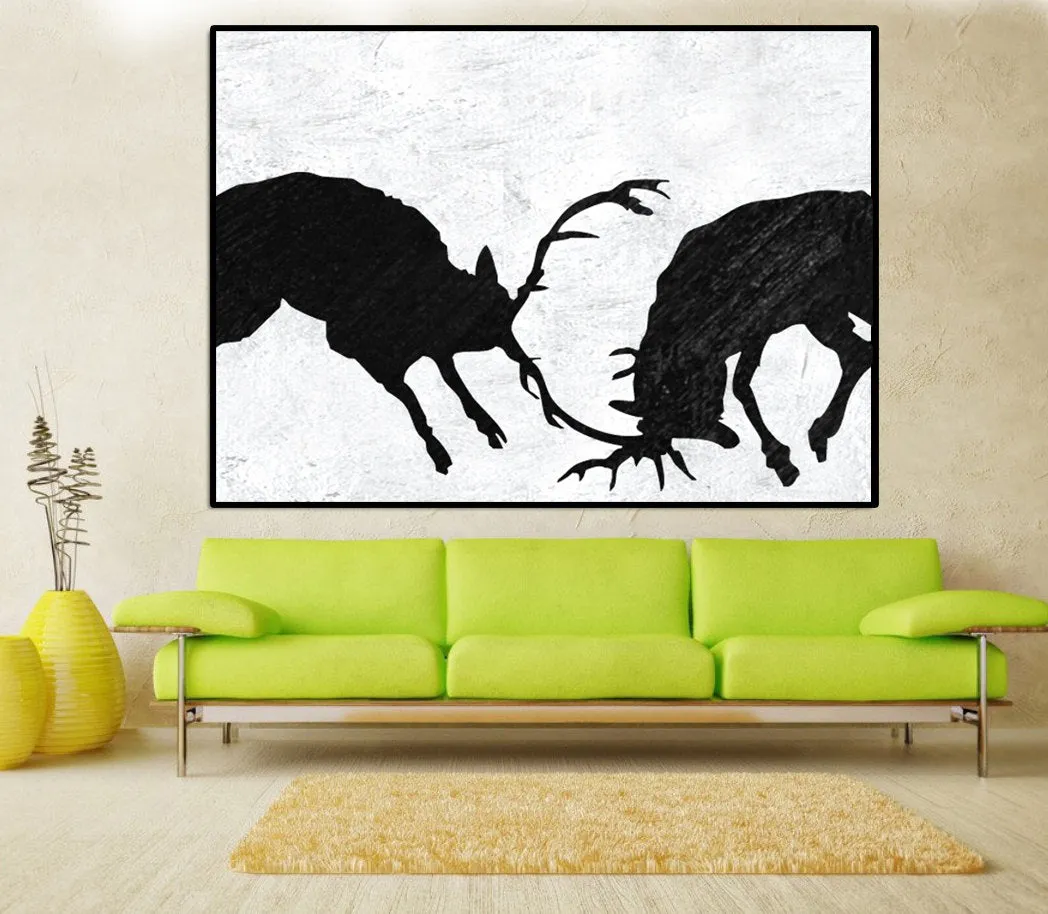 Black and White Canvas Painting Large Wall Art Xl Canvas Art Yp092