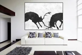 Black and White Canvas Painting Large Wall Art Xl Canvas Art Yp092