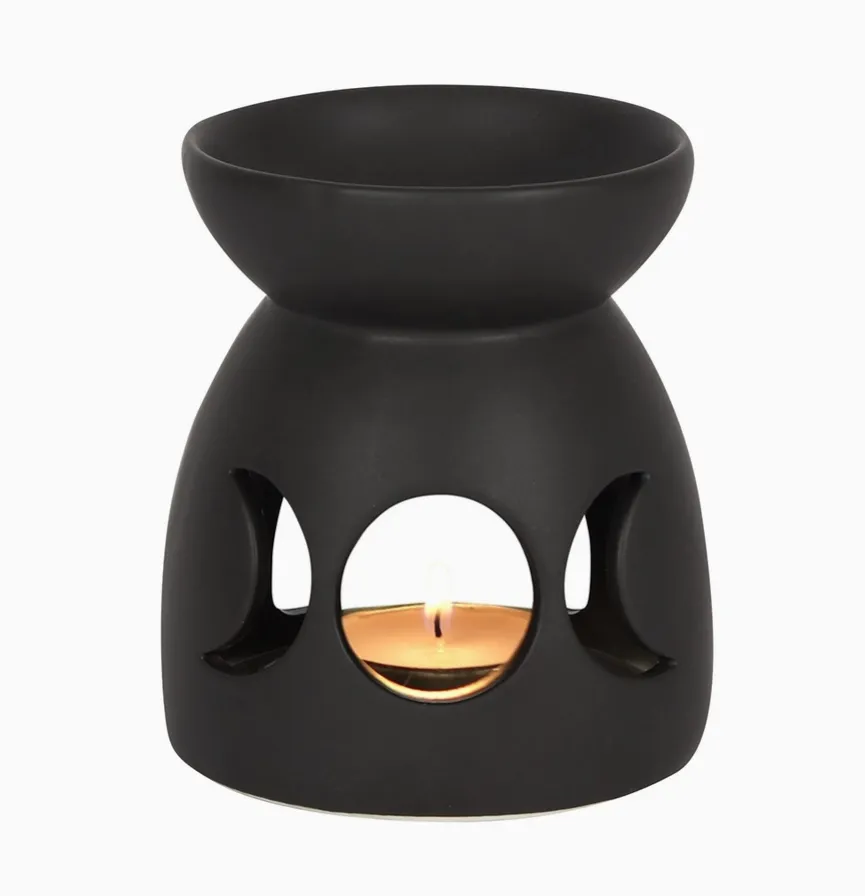 Black Triple Moon Cutout - Oil Burner & Wax Warmer