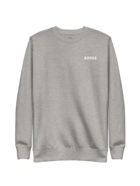 Books Embroidered Unisex Sweatshirt (Print Shop)