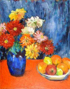 Bright Impressionist Still Life Painting