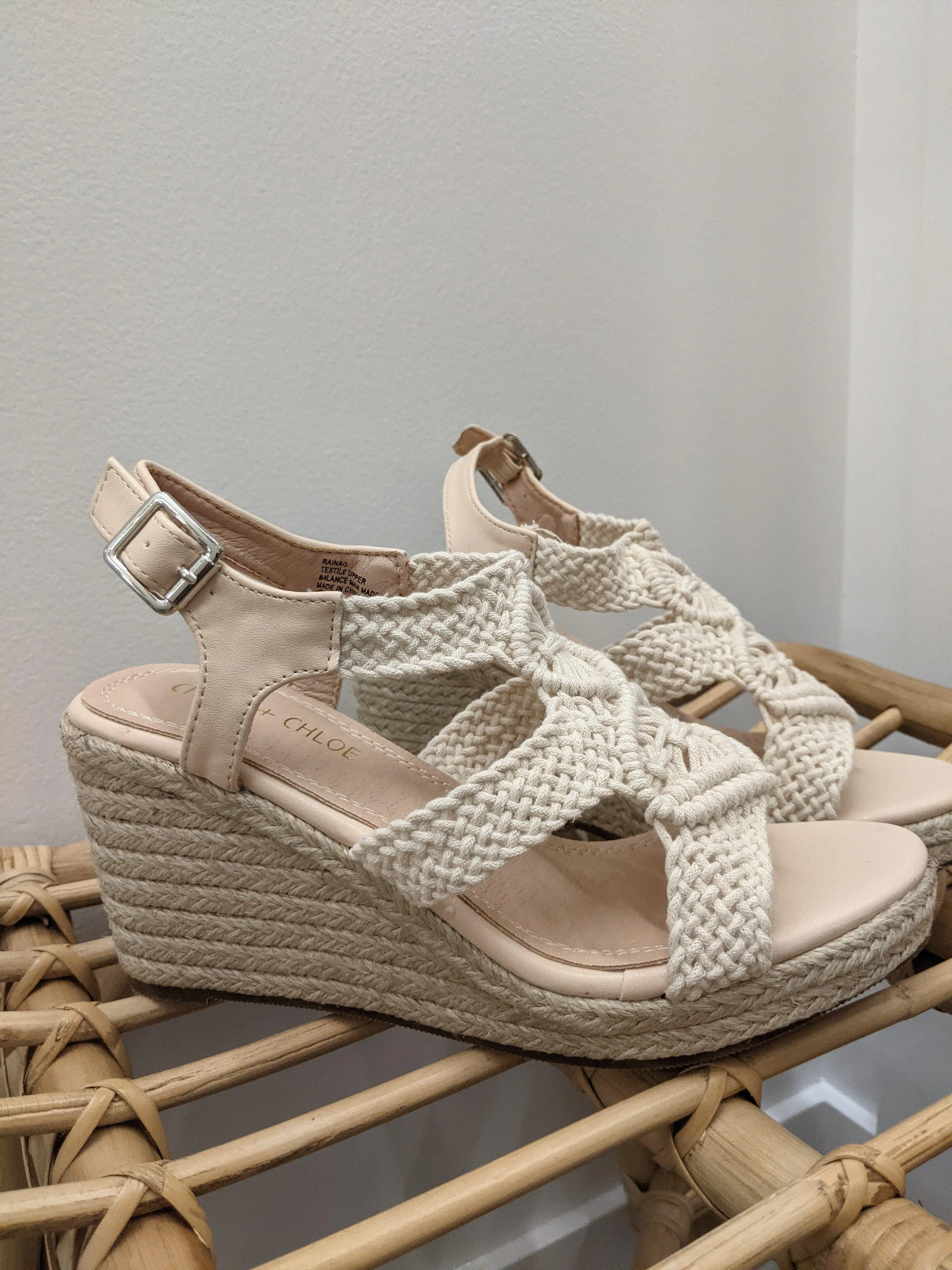 California Soul- womens macrame wedge sandal