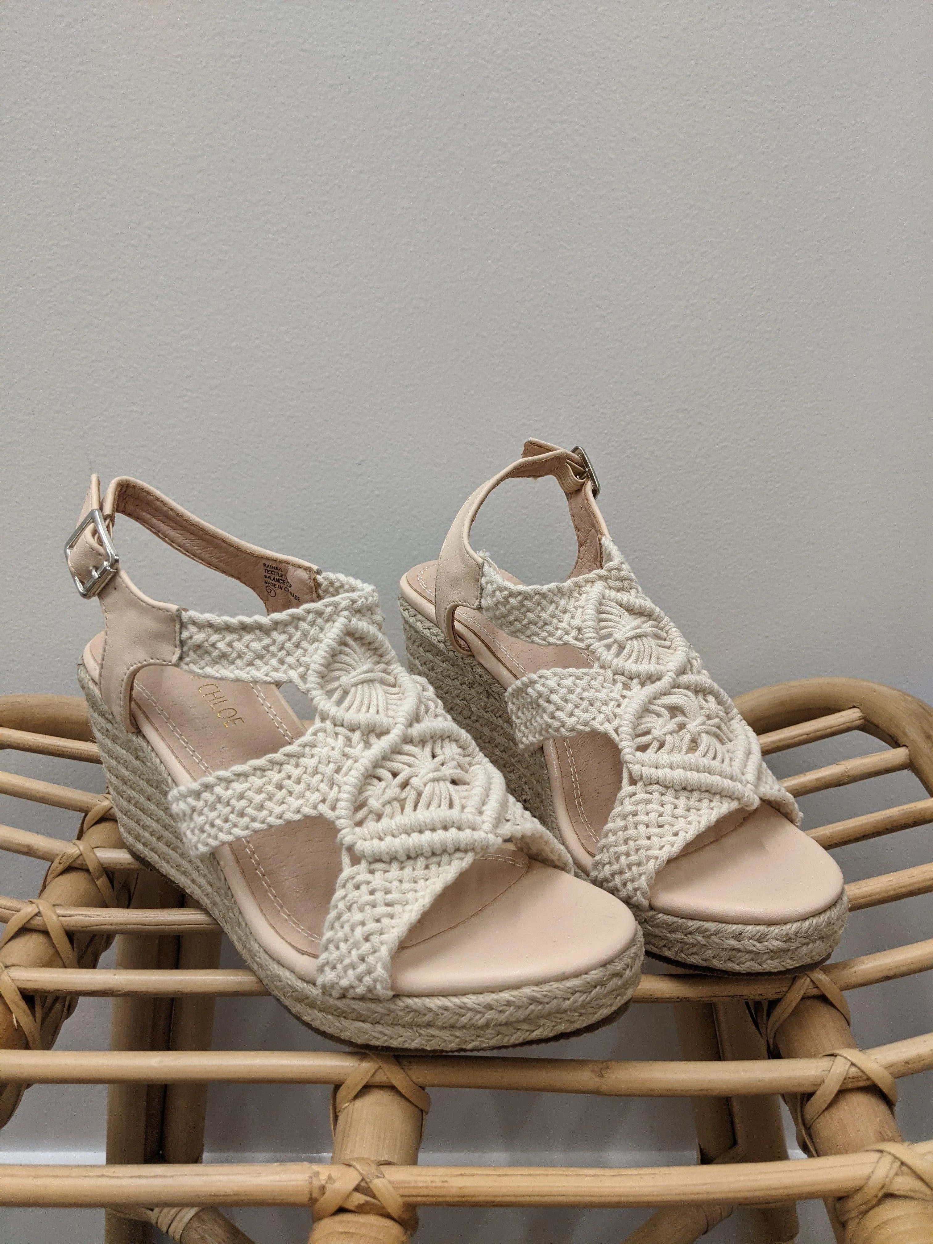 California Soul- womens macrame wedge sandal