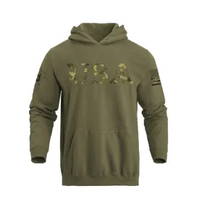 CAMO USA LETTER HOODIE