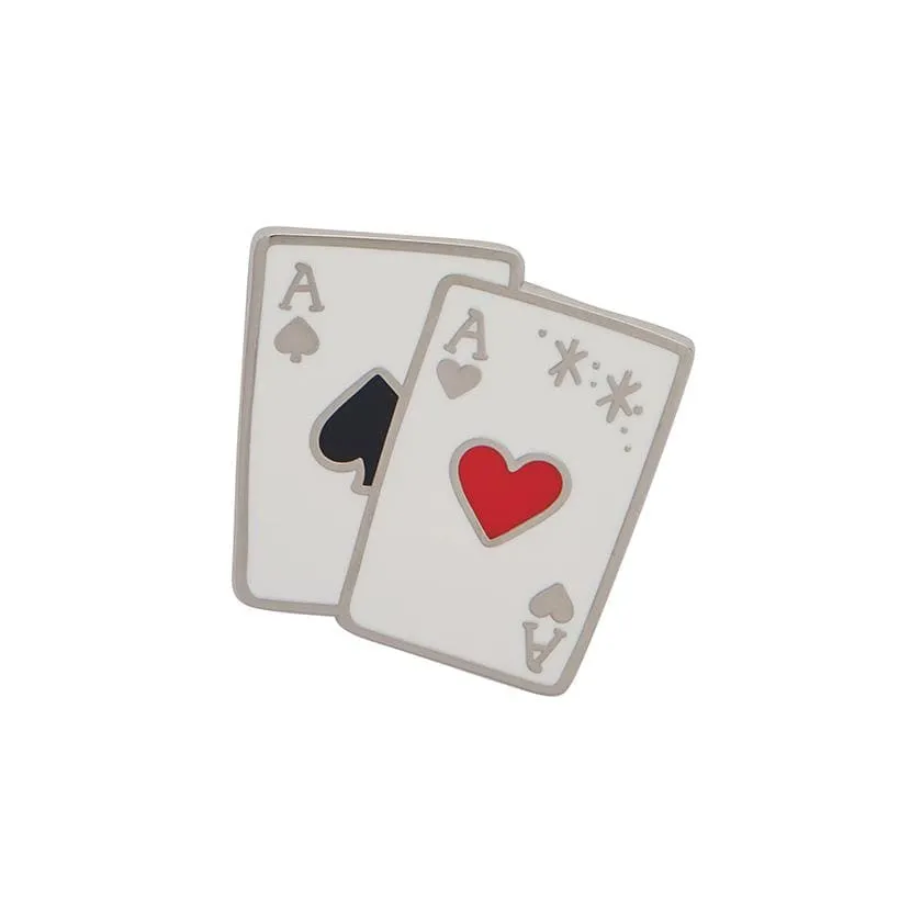 Card Trick Enamel Pin