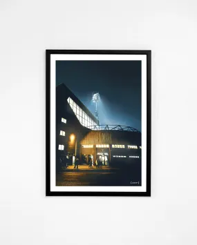 Carrow Road by Night - Print