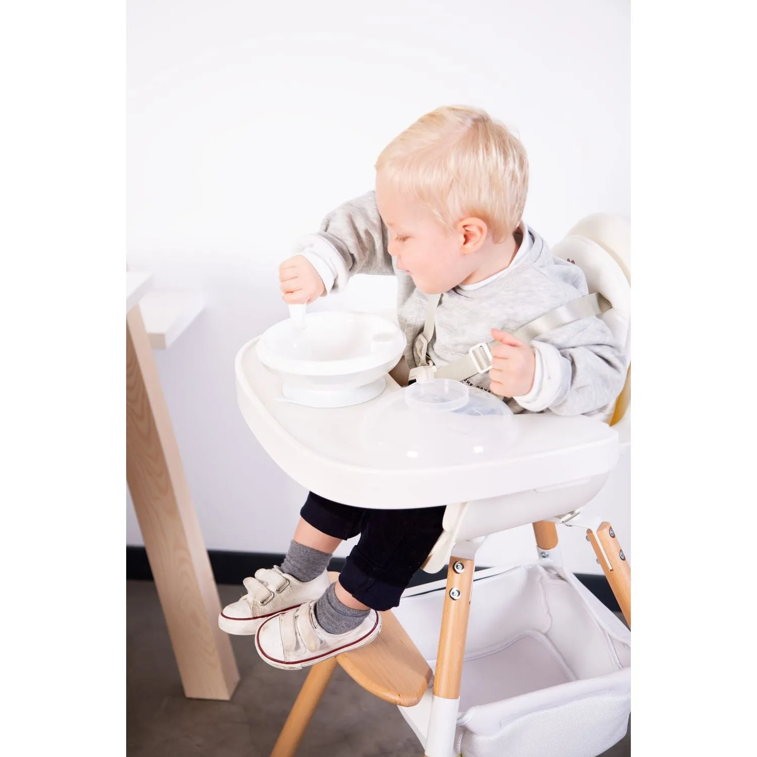 Childhome Evolu 2 High Chair - Natural White