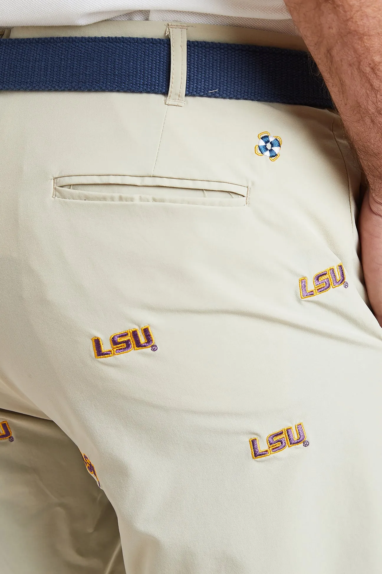 Collegiate ACKformance Short Khaki with LSU