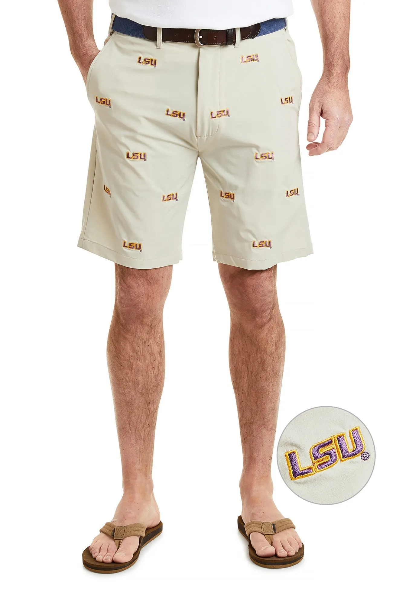 Collegiate ACKformance Short Khaki with LSU