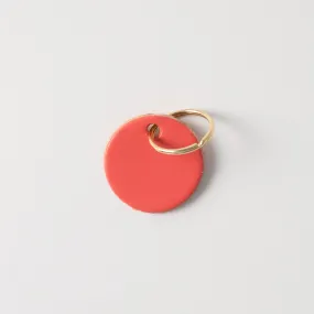 Coral Circle Key Fob