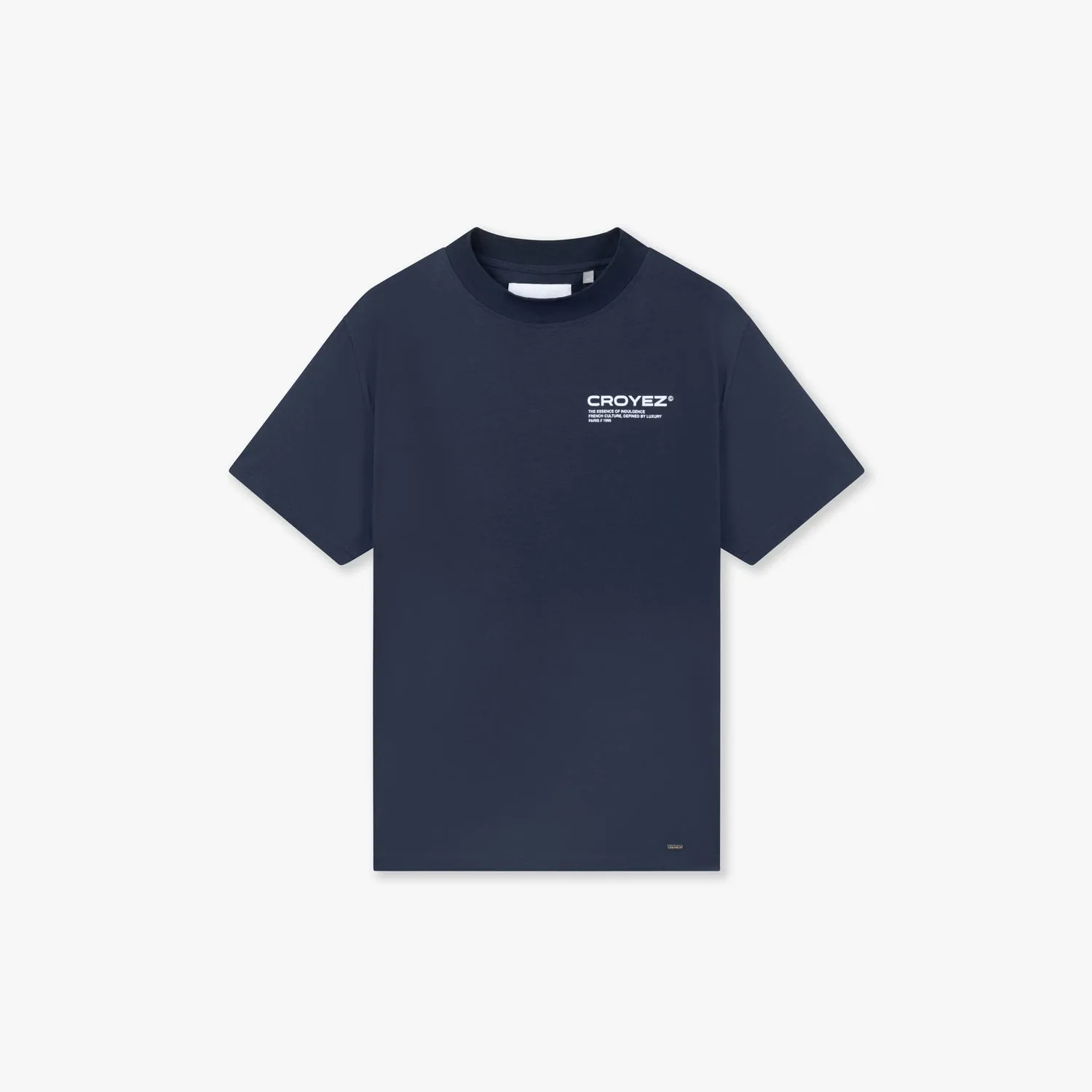 CROYEZ FAMILY OWNED BUSINESS T-SHIRT - NAVY/WHITE