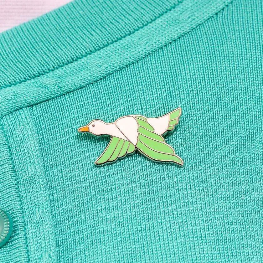 Dancing Duck Enamel Pin