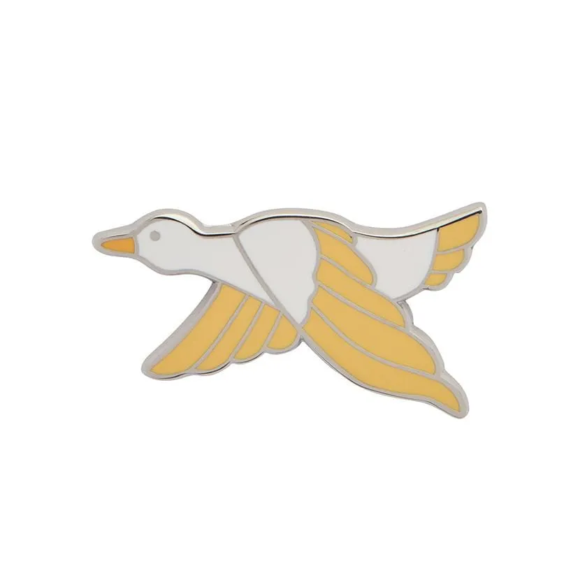 Dancing Duck Enamel Pin