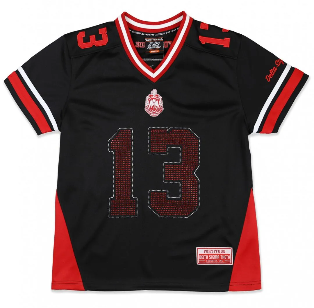 Delta Sigma Theta M13 Football Jersey Black