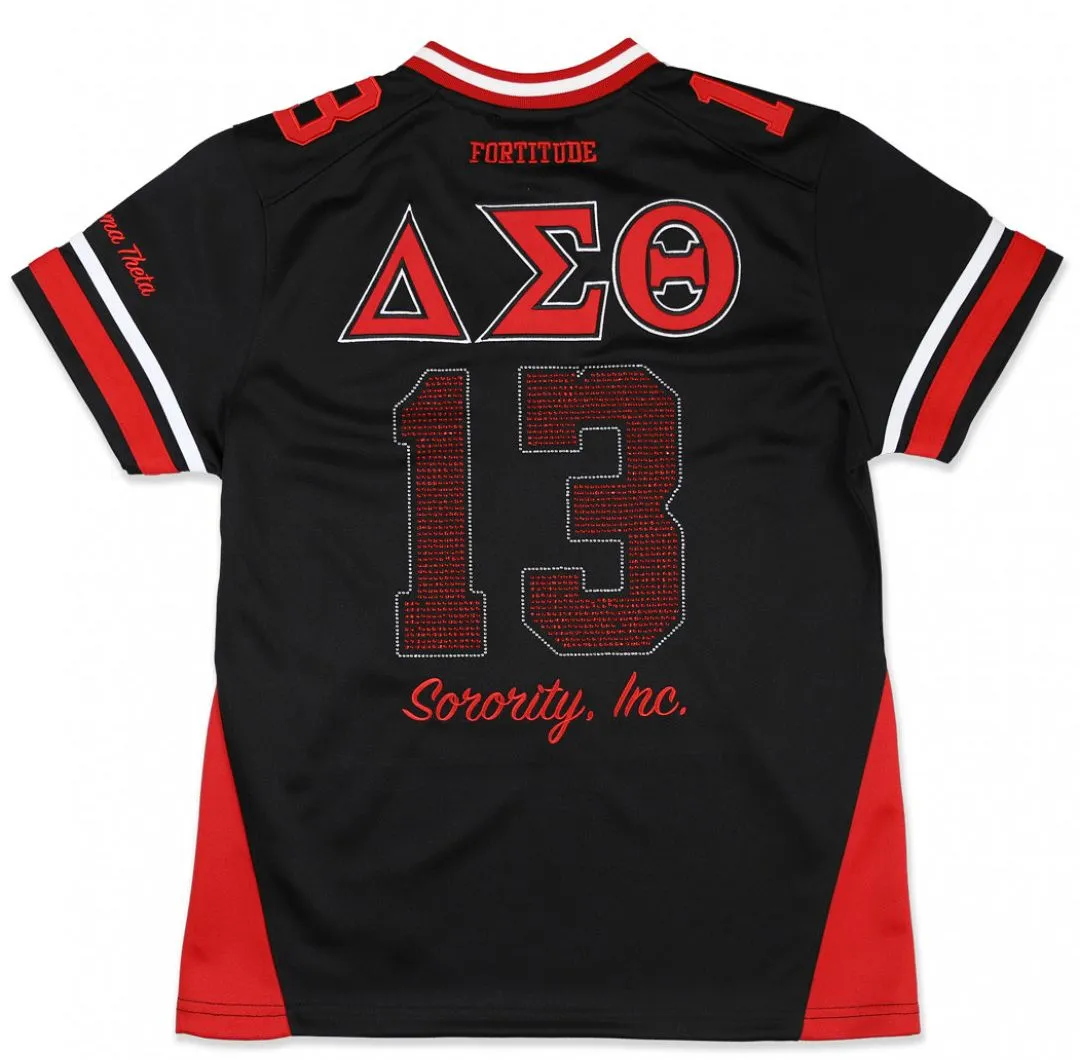 Delta Sigma Theta M13 Football Jersey Black