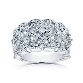 Diamond Filigree Milestone Ring