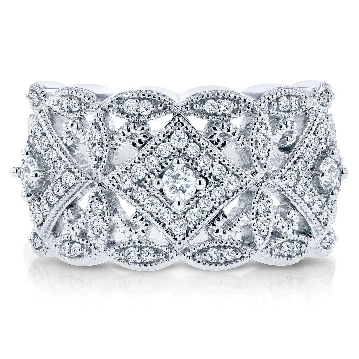 Diamond Filigree Milestone Ring