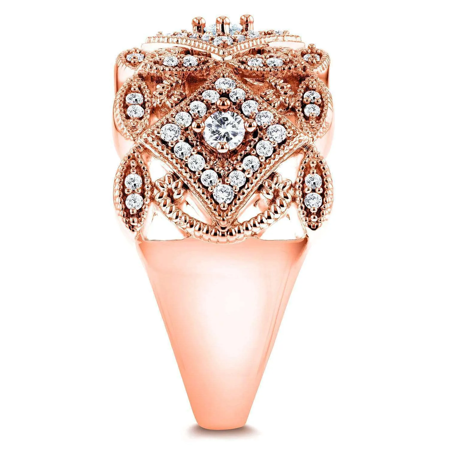 Diamond Filigree Milestone Ring