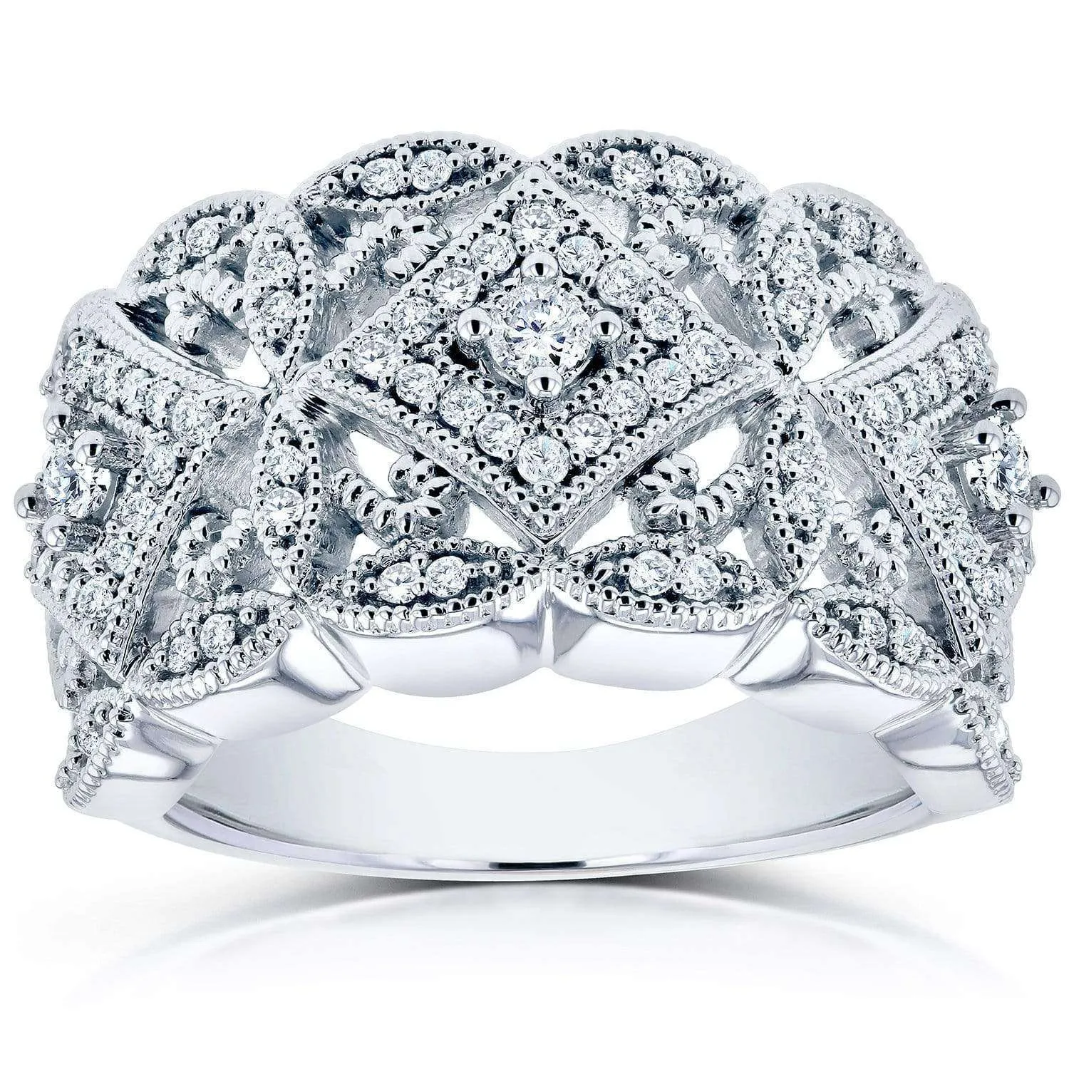 Diamond Filigree Milestone Ring