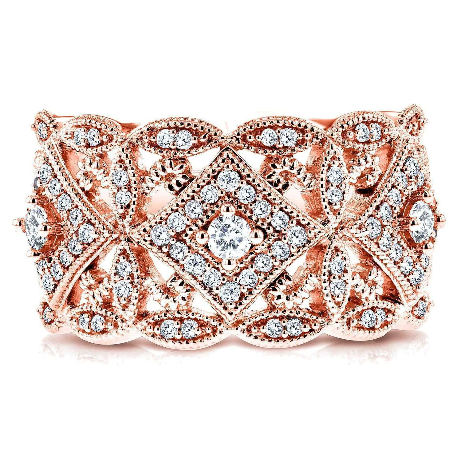 Diamond Filigree Milestone Ring