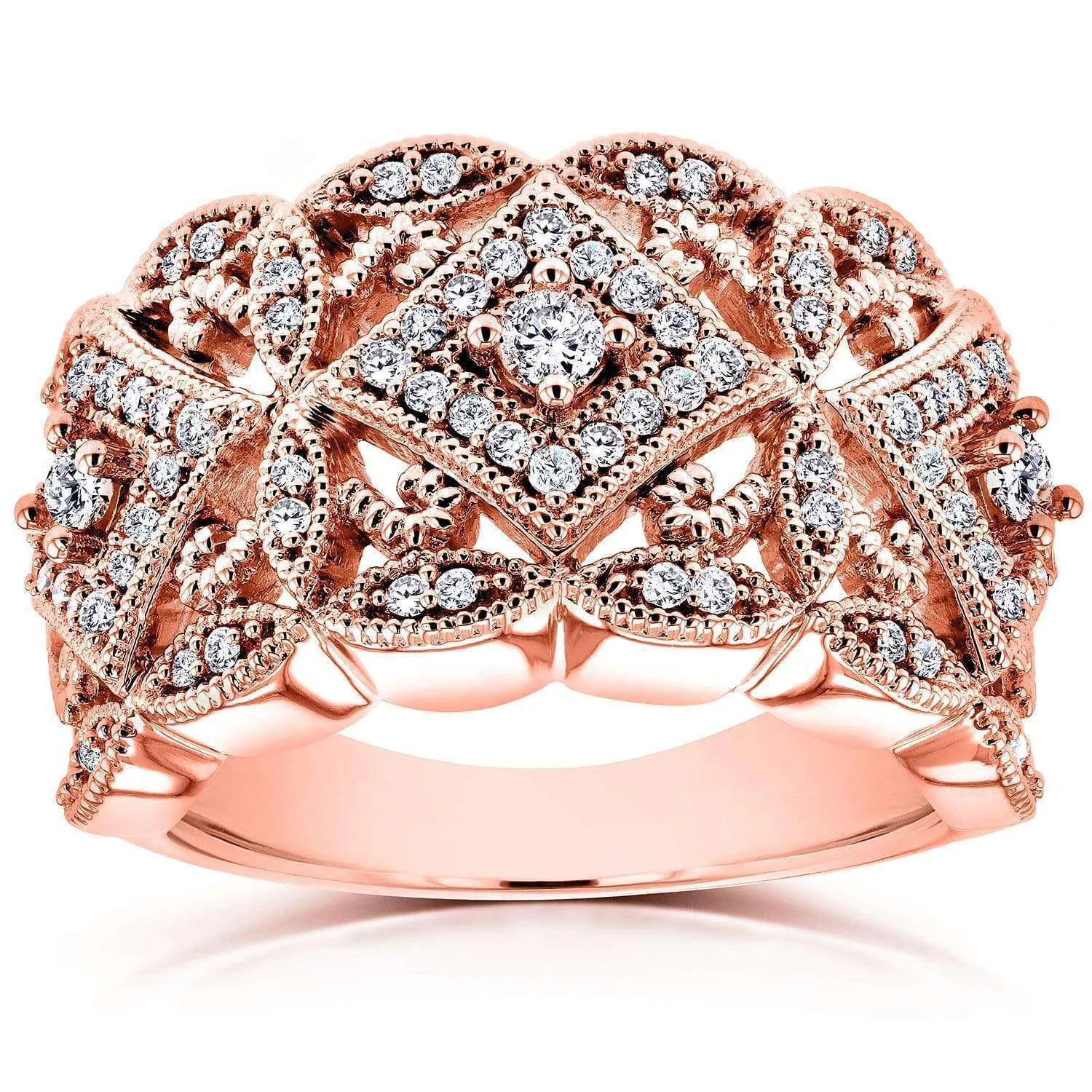 Diamond Filigree Milestone Ring