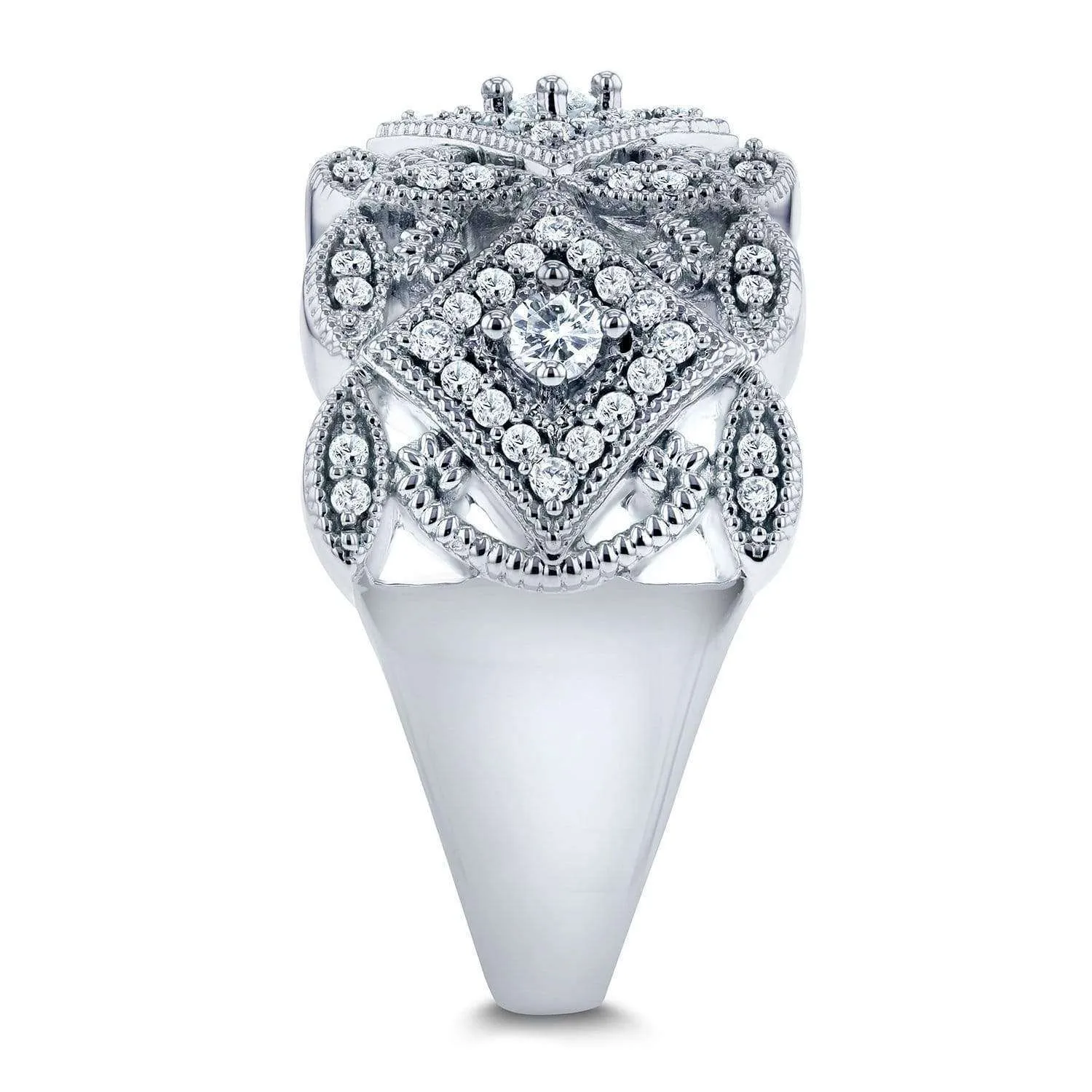 Diamond Filigree Milestone Ring