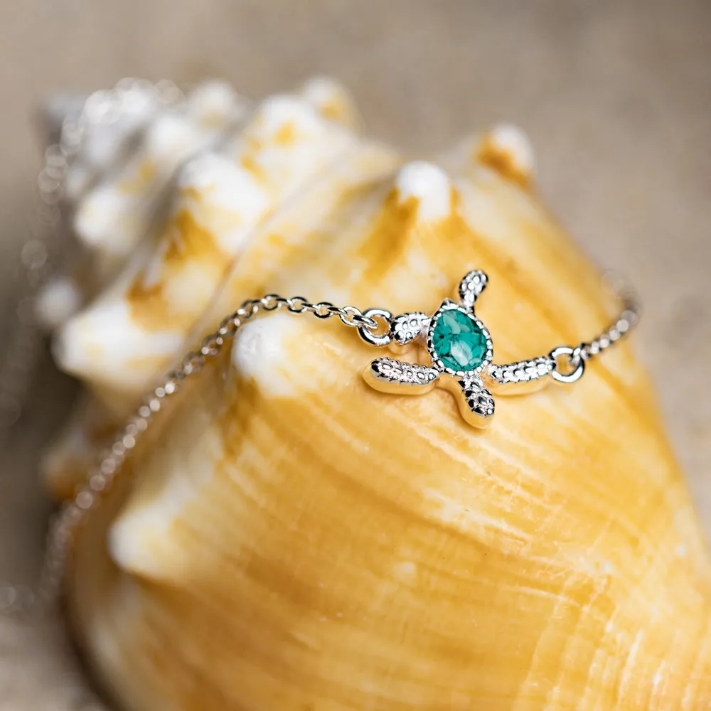 Dune x 4ocean Delicate Dune Turtle Anklet