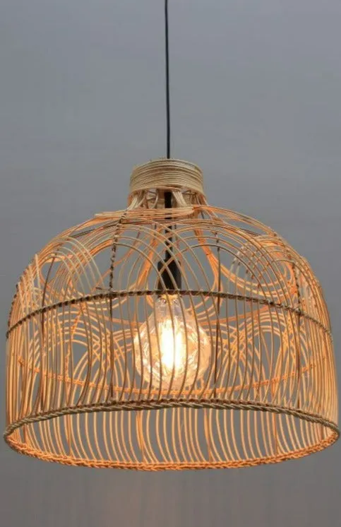 Eden Woven Rattan Pendant Light