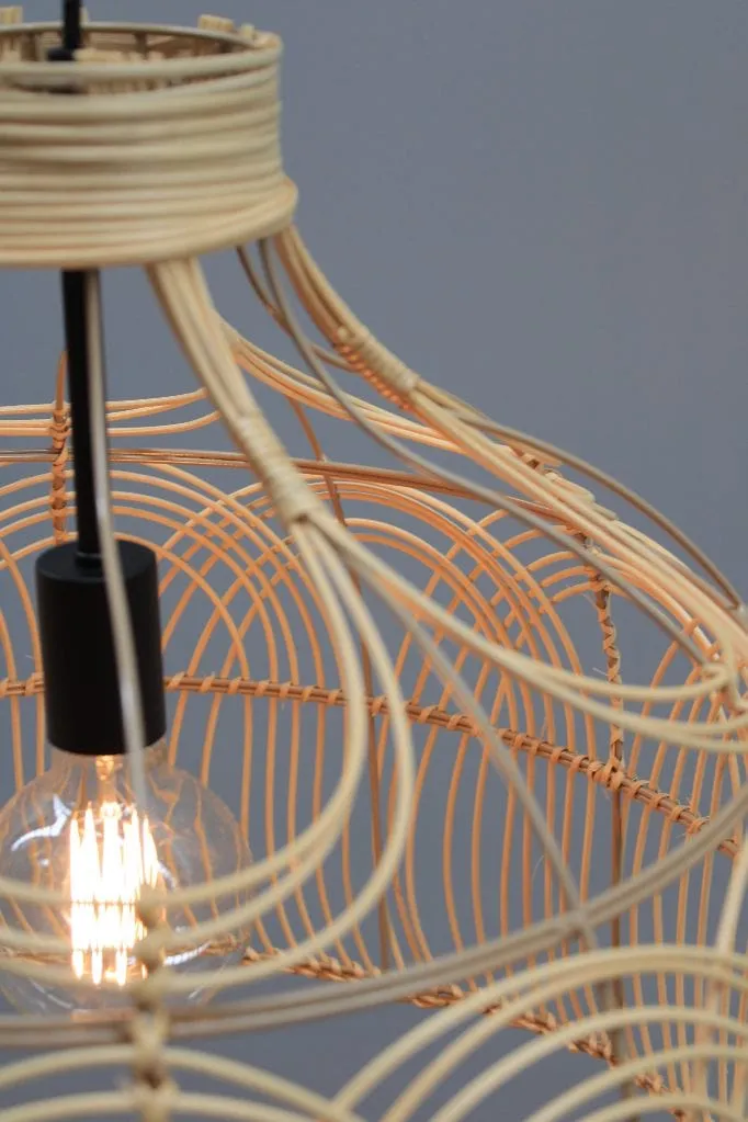 Eden Woven Rattan Pendant Light