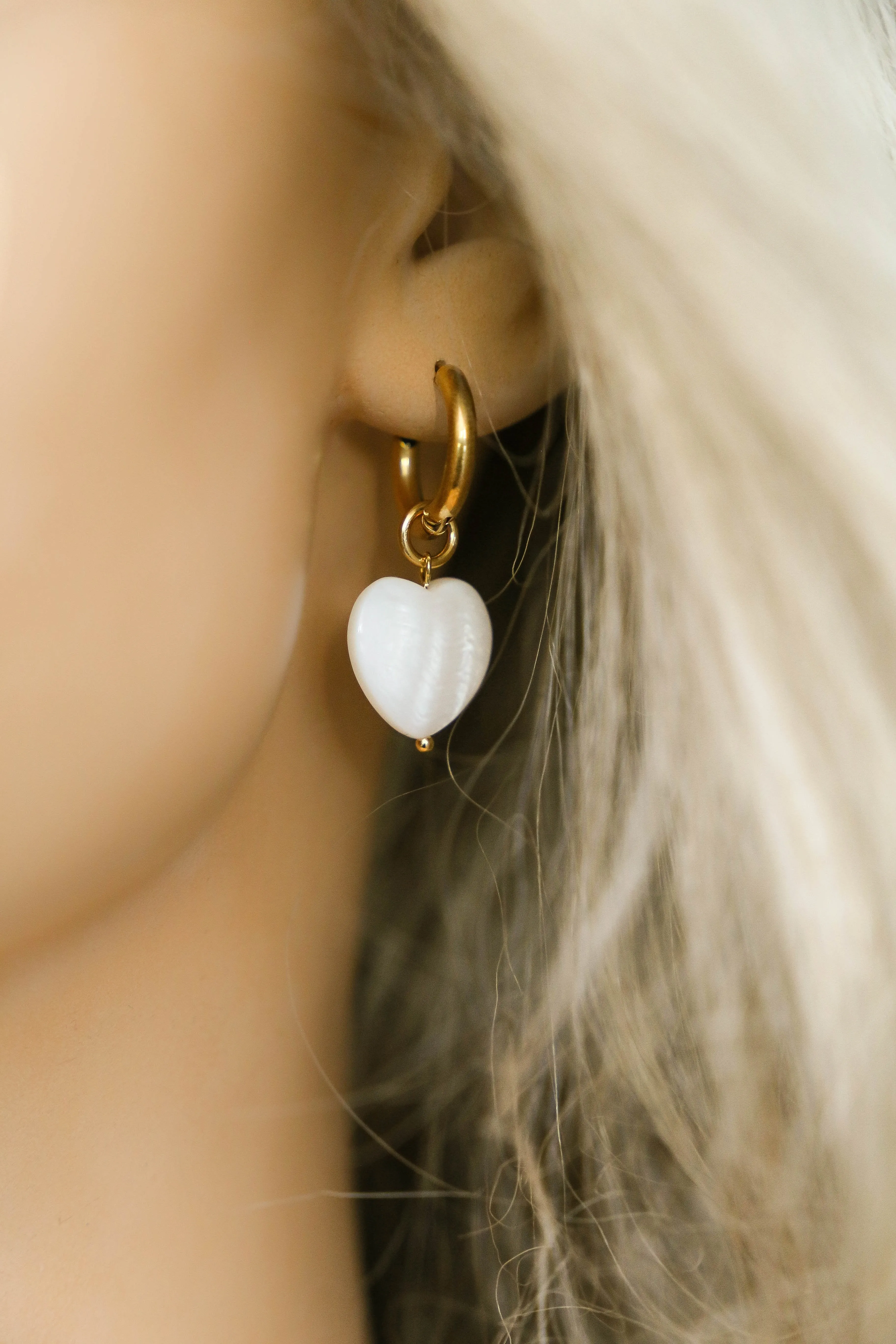 Emmeline Heart Hoop Earrings