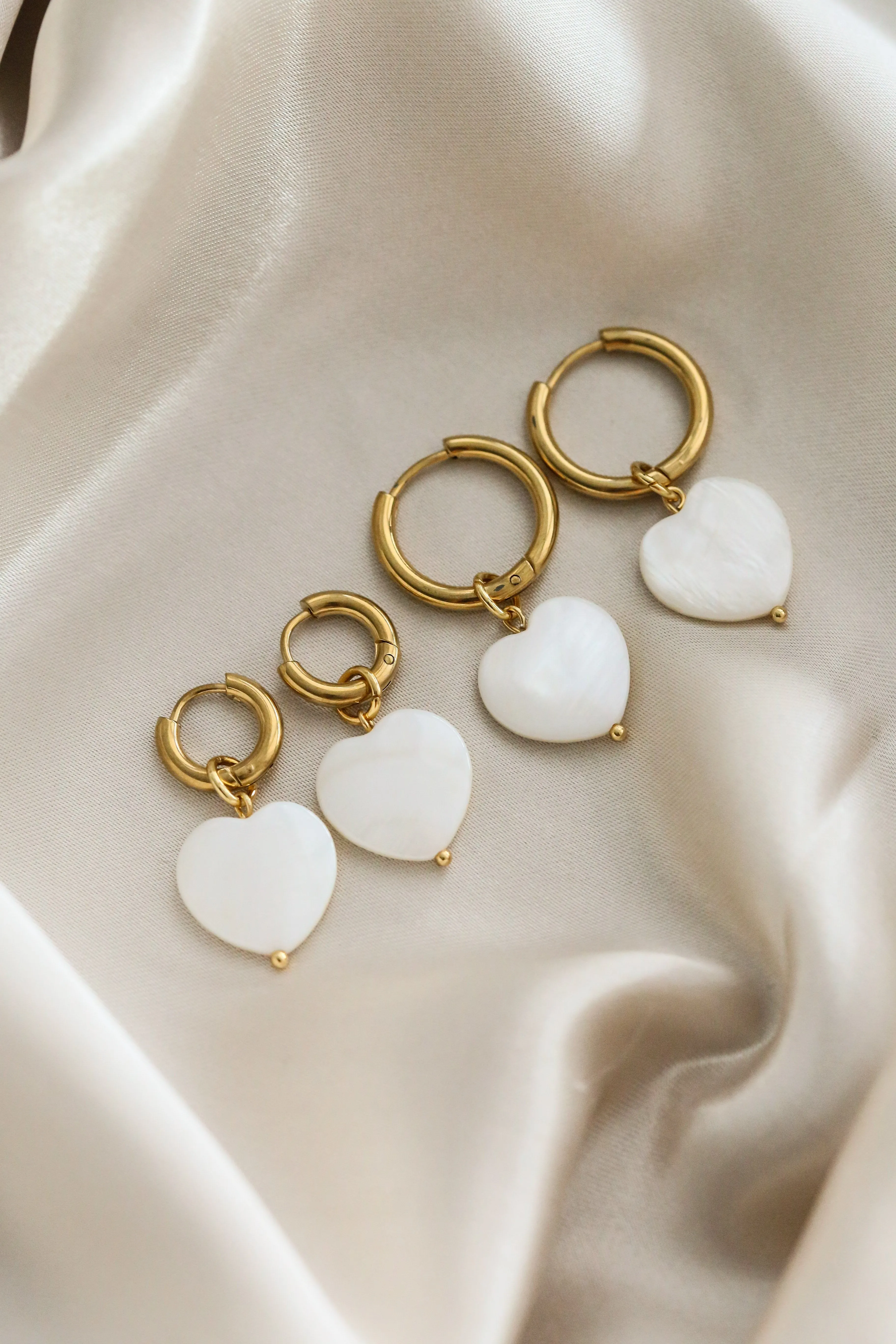 Emmeline Heart Hoop Earrings