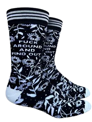 F*ck Around And Find Out Men's Crew Socks