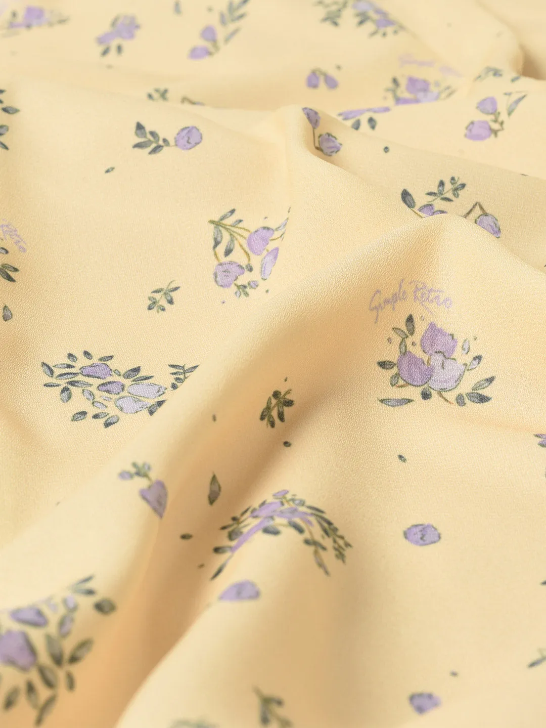 【Final Sale】Magnolia Printed Floral Yellow Midi Dress