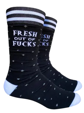 Fresh Out Of F*cks - Mens Crew Socks