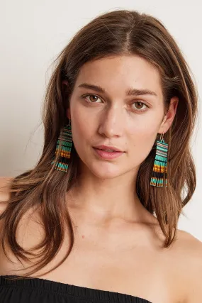 FREYA BEADED FRINGE EARRINGS BY BLUMA PROJECT