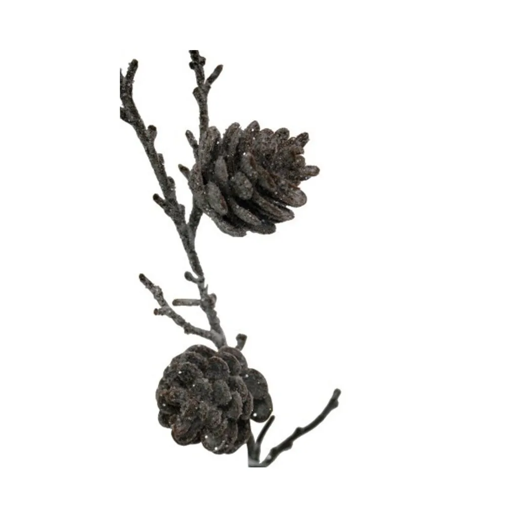 Frosted Pinecone Spray 46cm