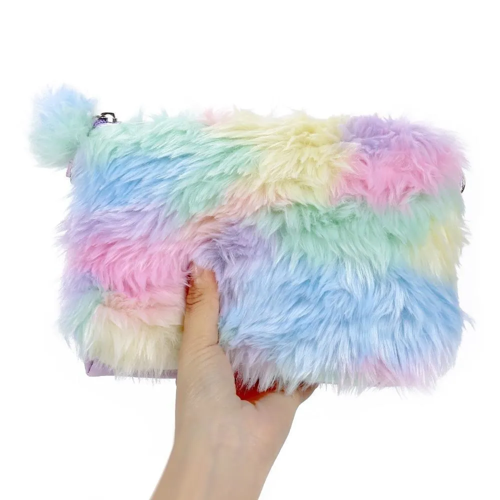 Furry Pastel Purse