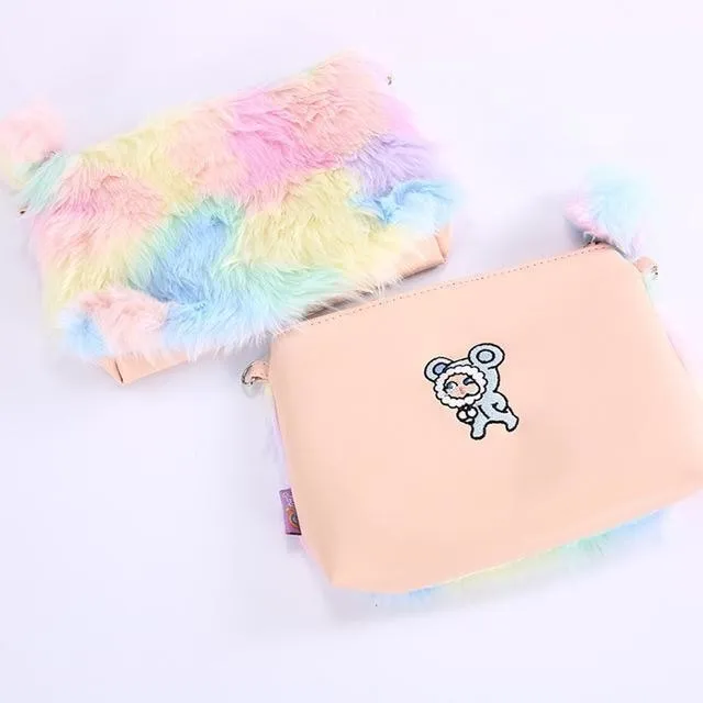 Furry Pastel Purse