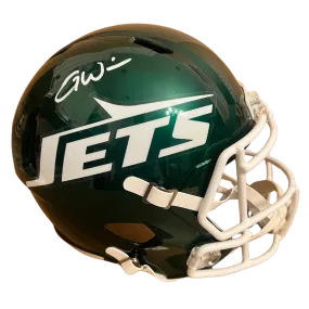 Garrett Wilson New York Jets Autographed Tribute Full Size Speed Replica Helmet - Beckett COA