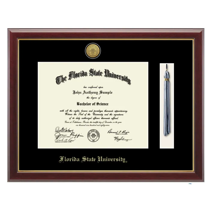 GOLD ENGRAVED TASSEL EDITION DIPLOMA FRAME - GALLERY