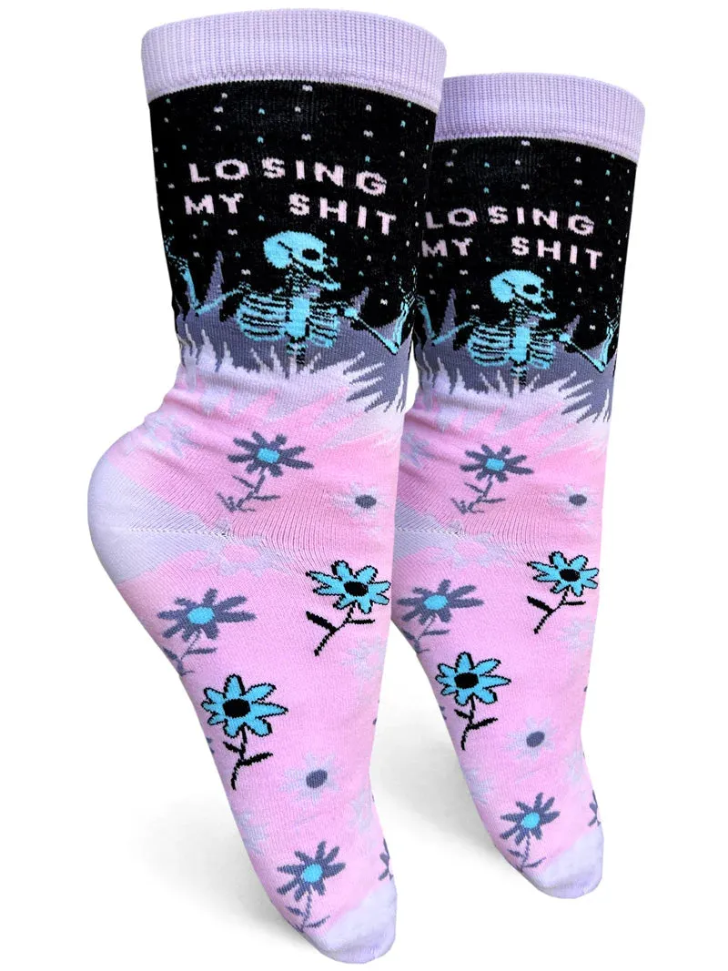 Losing My Shit - Women's Crew Socks