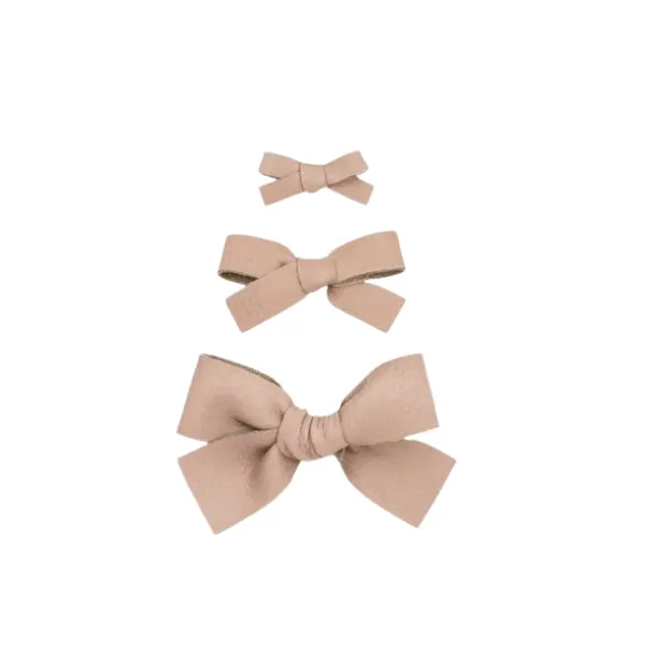 Lou Lou & Company Leather Bow Clip- Single Large