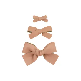 Lou Lou & Company Leather Bow Clip- Single Medium