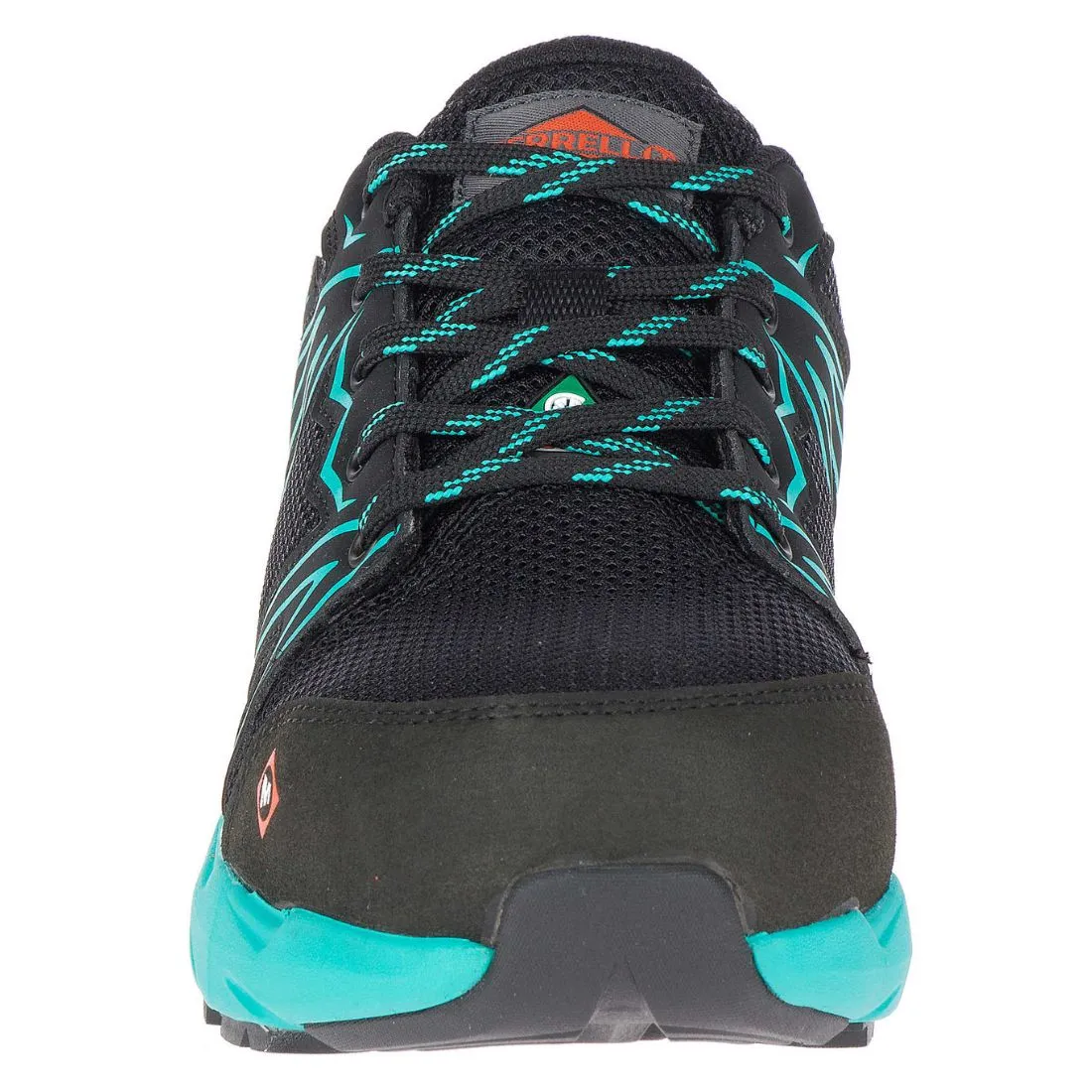 Merrell Fullbench Superlite J17548 Women's Alloy Toe CSA Athletic Work Shoe - Black/Teal