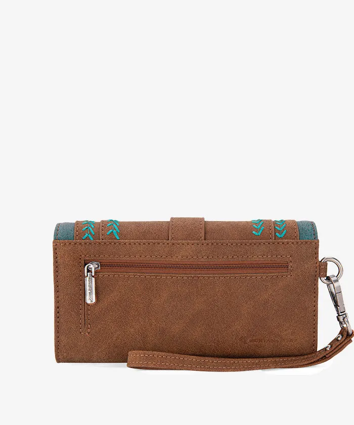 Montana West Buckle Wristlet Wallet