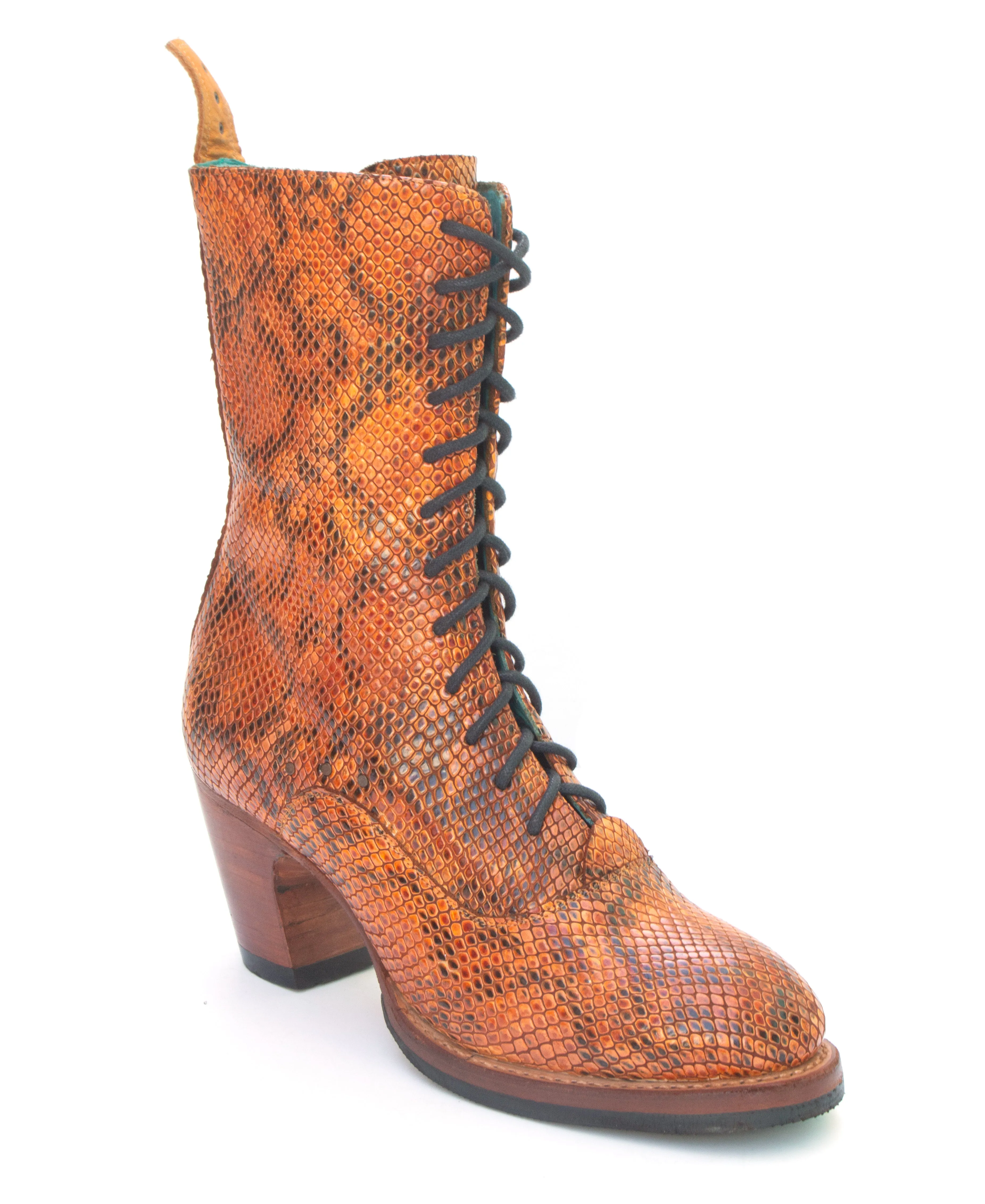 No.2018 CROSSWALK tall lace-up boot Deep Prairie